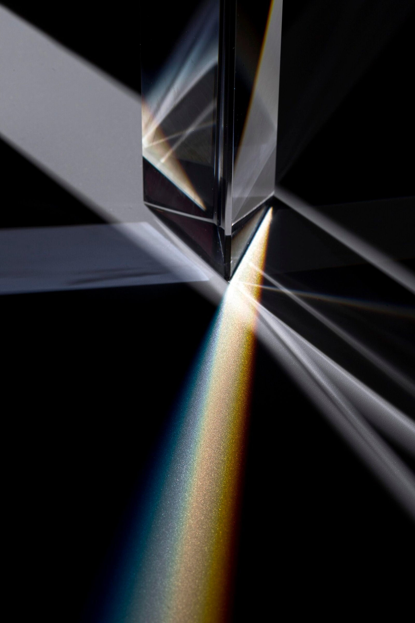 beautiful prism light deflection